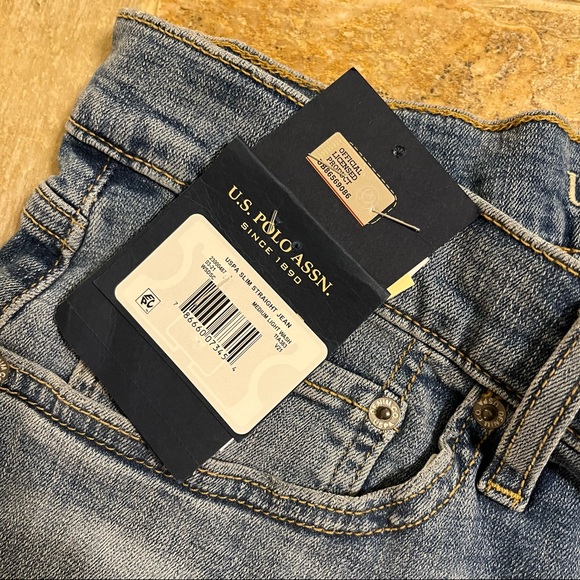 US Polo ASSN Slim Straight Active / Stretch Jeans Mens Size W32/L32 - Picture 4 of 10